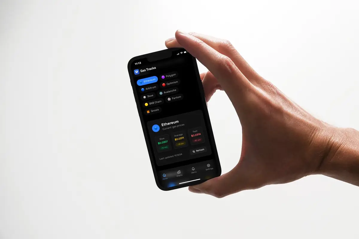 Desktop screenshot of the GasTracka PWA project