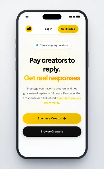 Mobile screenshot of the Inboxd Web App project