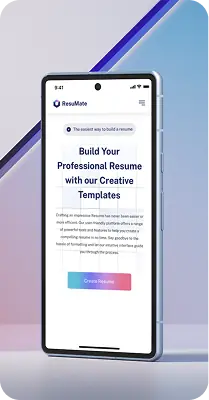 Mobile screenshot of the ResuMate Web App project